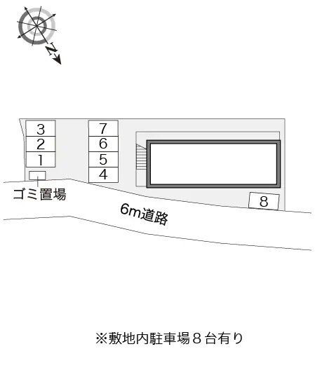 ★手数料０円★新潟市西区五十嵐中島３丁目　月極駐車場（LP）